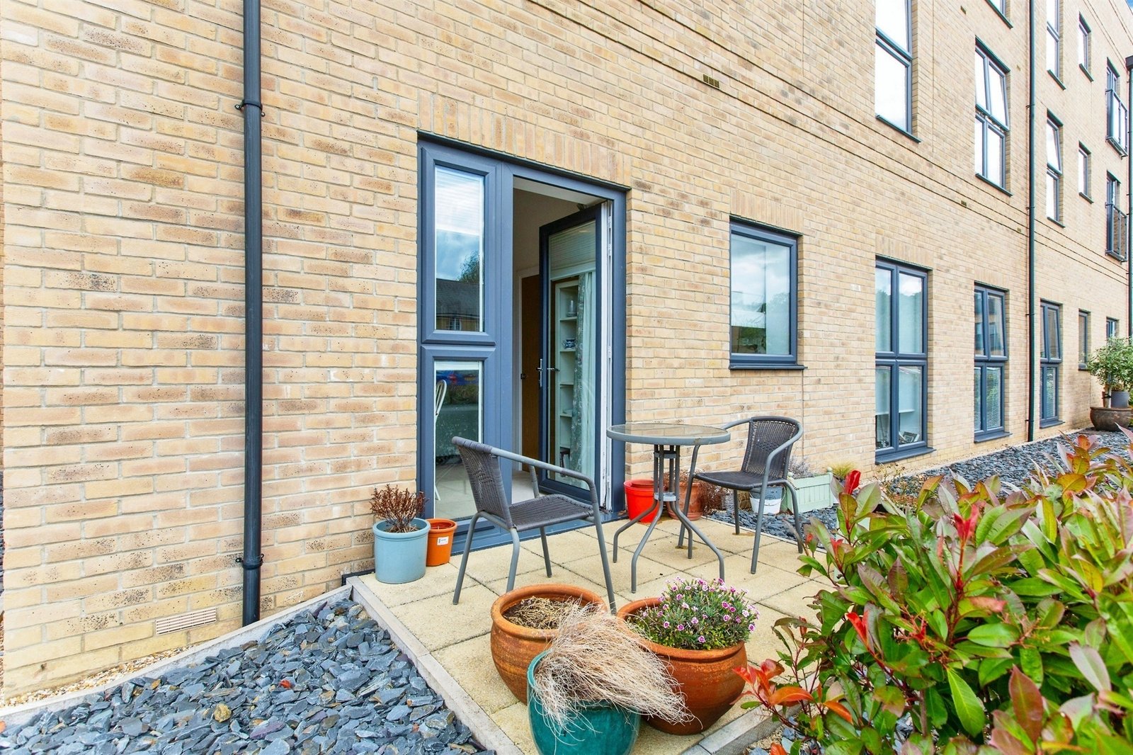 The private patio